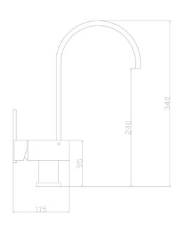 Keukenmengkraan &quot;A-Line&quot; Chroom