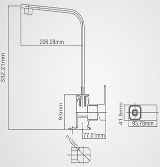 RVS-304 Keukenmengkraan &quot;Futura&quot;