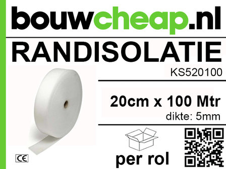 Randisolatie 5 mm 20 cm x 100mtr