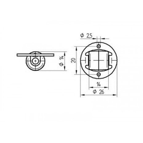 Tente Compacta Bokwiel 14mm - 1st