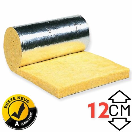 Glaswol isolatie 120mm R=3.0 //1.20CM X 6MTR  