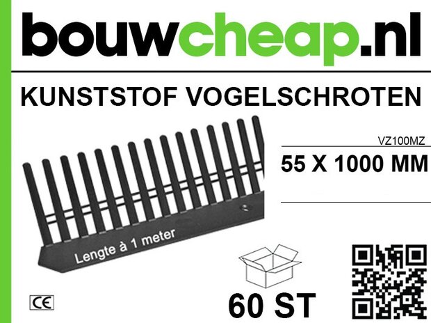 Vogelschroot met muiswering (BRUIN) - 55mm hoog