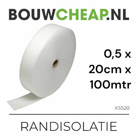 Randisolatie 5 mm 20 cm x 100mtr