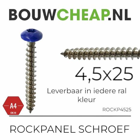 Rockpanelschroeven 4.5x25mm