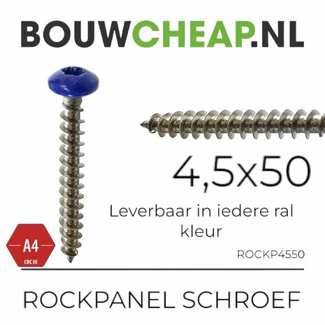 Rockpanelschroeven 4.5x50mm