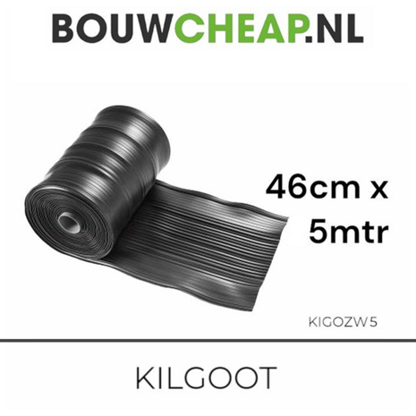 Kilgoot 46cm Zwart 5 meter