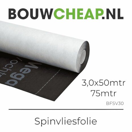 Megatec 115gr Spinvliesfolie 3.00 x 50mtr extreem dampopen