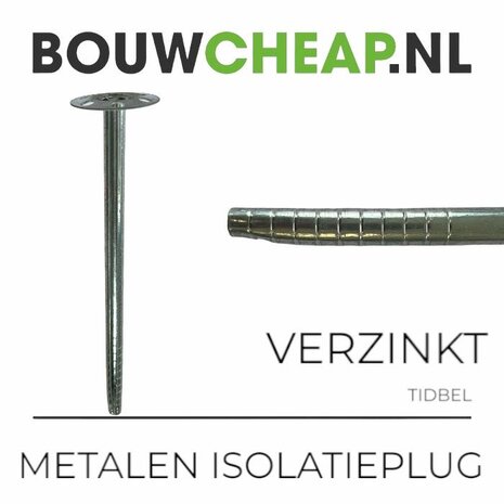 Metalen isolatieplug 185 mm (250 ST.)