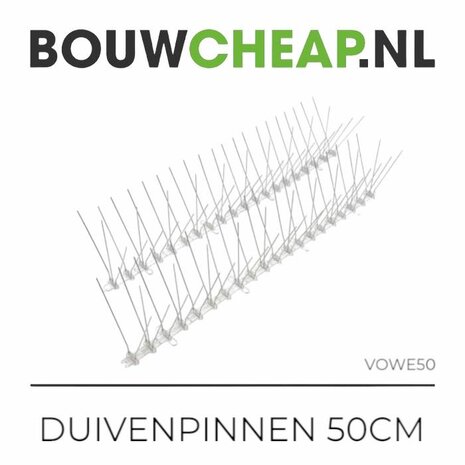 RVS Duivenpinnen 50 CM