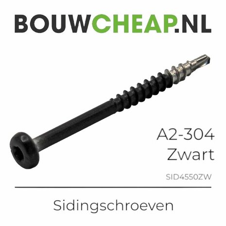 RVS Siding RABAT Boorschroeven 4,5x50mm - UW RAL KLEUR - TBV Cedral® - 100 stuks