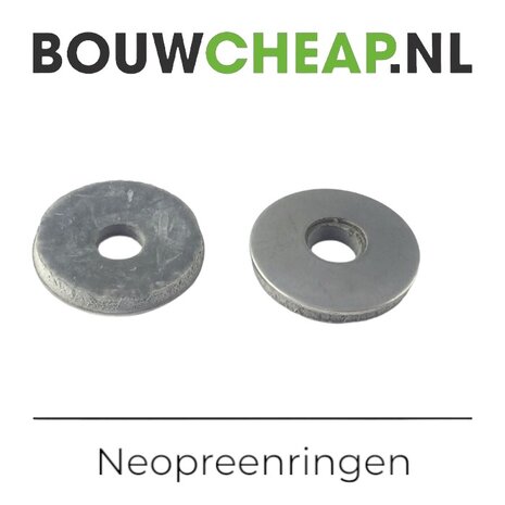 RVS Neopreenringen 22mm - 100 stuks