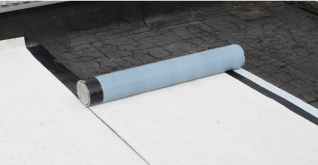 Dakleer Zelfklevend (Bitumen) –  6 Meter – witte leislag – B keus