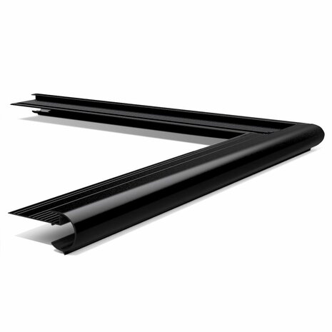 Daktrim RAL 9005 Zwart Buitenhoek - Kraal - Aluminium 26x40mm 