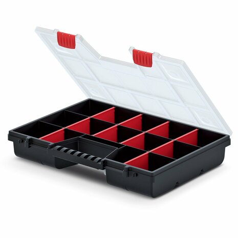 10x Assortiment Koffer - 39 x 29 x 6.5 cm