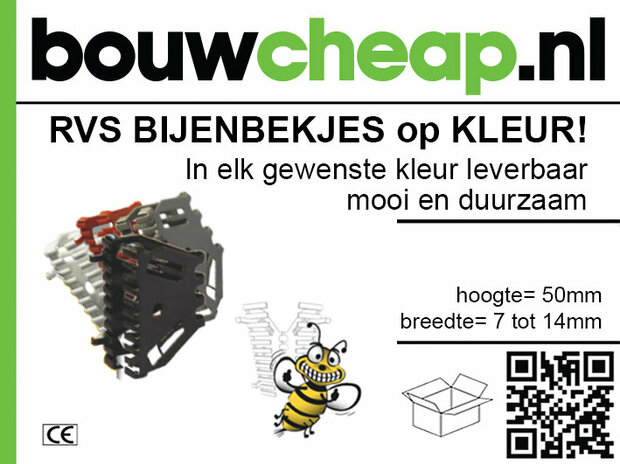 Kleurrijke RVS bijenbekjes in diverse tinten, gemaakt van metaal, met een aantrekkelijke compositie en verschil in breedte.