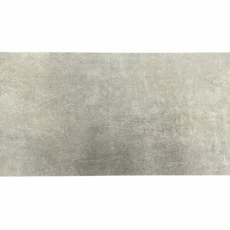 Grijze betegeling met een gladde, zachte textuur en een lichte glans, zonder opvallende patronen of kleuren.