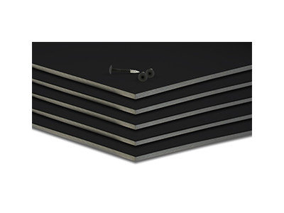 HPL platen 9005 zwart
