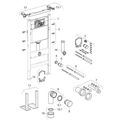 Geberit up100 maat