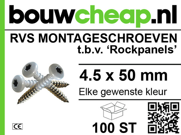 RVS rockpanelschroeven