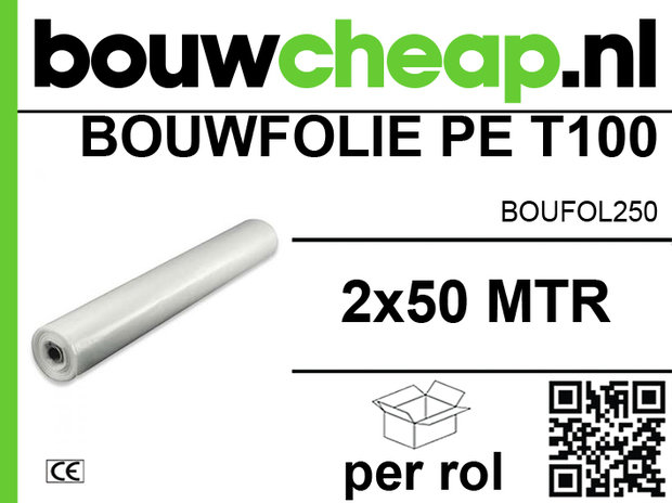 Bouwfolie 2x50