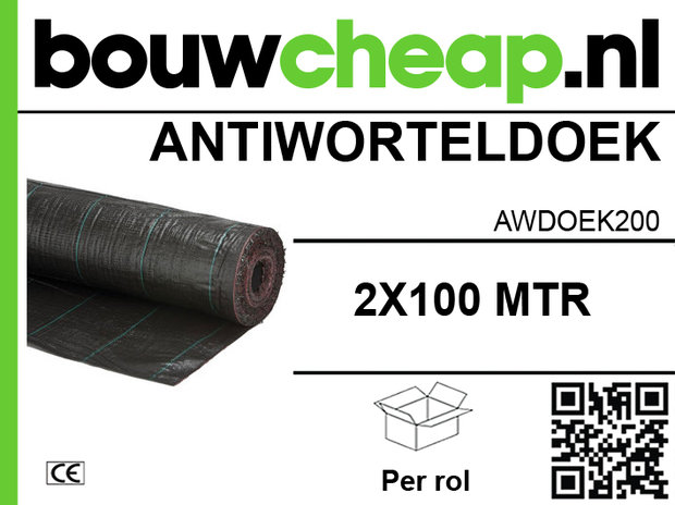 Antiworteldoek 2 meter