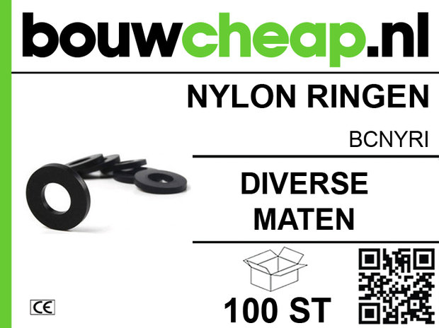 theorie Vooruit Bully Nylon ringen in diverse maten - Bouwcheap.nl