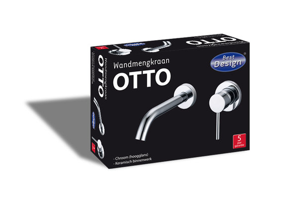 Inbouw Wastafelkraan "Otto" Chroom