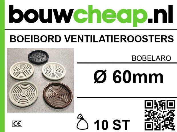 Boeibord Ventilatieroosters 10 stuks