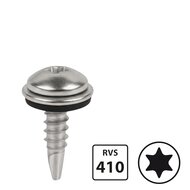 Boorschroeven DIN7504M - RVS 410 - 4,8x25mm - Torx - Ring 12mm - 100 stuks