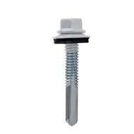 Boorschroeven Boorpunt 5 - verzinkt - 5,5x38mm - neopreenring 16 - 100 stuks