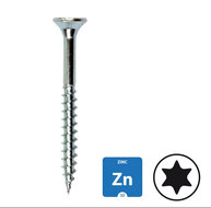Spaanplaatschroeven - verzinkt - 5,0x120mm - Torx 25- deeldraad - 100 stuks