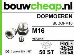 Dopmoeren M16 DIN 1587 (50 ST.)