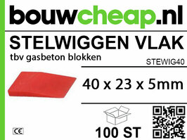 Stelwiggen 40x23x5mm (100 st.)