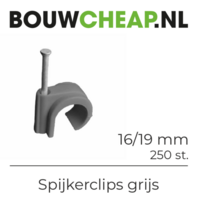 Spijkerclips grijs doos a 250 stuks