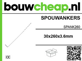 Spouwankers uni-l 260mm (100 st.)