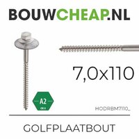 RVS Golfplaatbouten H3S set M7x110