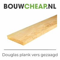 Douglas planken vers gezaagd ruw 32 x 200mm