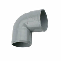 Pvc bocht 75 mm 90° een keer lijmmof