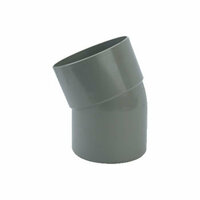 Pvc bocht 75 mm 22,5° een keer lijmmof