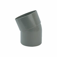 Pvc bocht 125 mm 22,5° een keer lijmmof