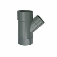 PVC T stuk 110mm 45° drie keer lijmmof