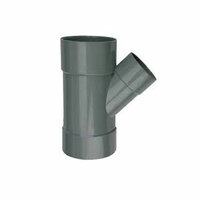 PVC T stuk 125mm 45° drie keer lijmmof