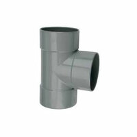 PVC T stuk 200mm 90° drie keer lijmmof