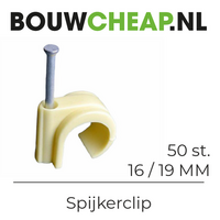 Elektrabuis Spijkerclip 16/19mm 50 stuks