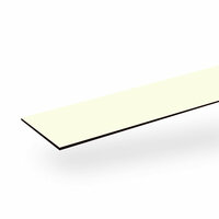 Boeistroken 6mm wit RAL 9010 25cm x 305cm ( 10 gratis schroeven in kleur)