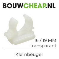 Klembeugel Transparant 16/19mm 100stuks