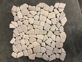 MOZAIEK MATJES CREME 30 X 30 CM