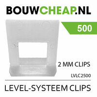 Level-systeem Clips 2MM  500 STUKS