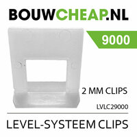 Level-systeem Clips 2MM  9000 STUKS