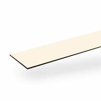 Boeistroken 6mm Cremewit RAL 9001 25cm x 305cm ( 10 gratis schroeven in kleur)